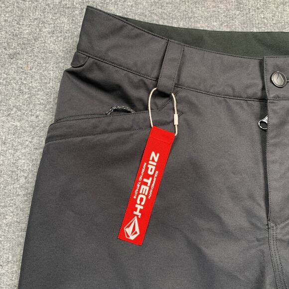 Volcom Snowboarding Pants Womens L Large Black Species Stretch Ski Zip Tech 10k - Picture 6 of 15